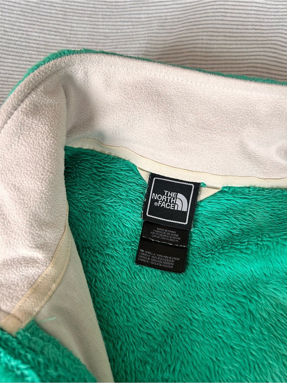 The North Face Osito Fleece Jacket Emerald Green Full Zip Women’s. Size M - Picture 6 of 8